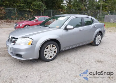 2013 Dodge Avenger из США, поврежденный, VIN C3CDZCBXDN661969